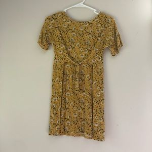 Yellow target girls dress